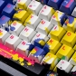 Graffiti 104+37 PBT Dye-subbed Keycaps Set for Cherry MX Mechanical Gaming Keyboard Black